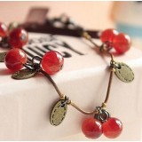 Wholesale - Vintage Lovely Sweet Cherry Alloy Bracelet (TK003)