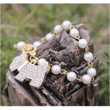 Wholesale - Faddish Diamond Dog Pearl Bracelet (T0128)