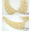 Gold Hollow Carve Retro Lace Collar(TV079)