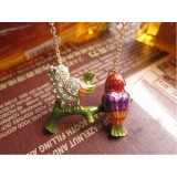 Wholesale - Vintage Singing Birdie Alloy Necklace (TB109)