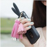 Wholesale - TV021 Fashion Leather Tassel Phone Chains/Cellphone Pendants