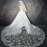 Wholesale - MTF Luxurious Bowknot Lace up Sweetheart Sequins Wedding Dress S1282