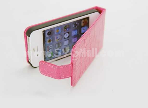 Croco Leather Pattern Protective Case for iphone 4/4S