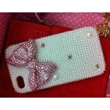 Wholesale - Handmade Bowknot Pearl Case for iPhone 4/4s