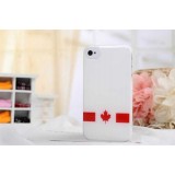 Wholesale - National Flag Pattern Jelly Color Case for iPhone 4/4s