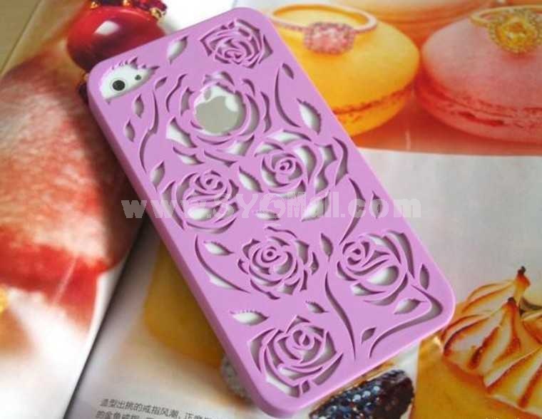 Hollowed-Out Rose Pattern Case for iPhone 4/4s