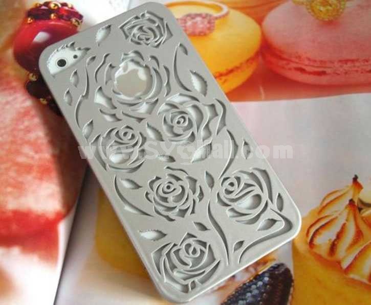 Hollowed-Out Rose Pattern Case for iPhone 4/4s