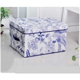 Wholesale - Classic Non-woven Fabrics Blue and White Porcelain Series Storage Box 