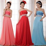 Wholesale - Straps Floor-length Chiffon Empire Zipper Wedding Dress