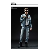 Wholesale - FBBOY Retro Style Slim Solid Denim Shirt Long Sleeves Denim Jacket Blouse F195