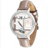 Wholesale - MINI Clay Quartze Round Dial Waterproof Watch Rhinestone Cartoon Creative PVC Band Watch mn1058 