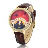 Wholesale - MINI 3D Watch Quartze Round Dial Waterproof Watch Rhinestone Cartoon Creative PVC Band Watch mn1048