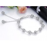 Wholesale - Silver Plating Hollow Out Ball Bracelet