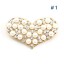 Crystal Pearl Heart-Shaped Style Brooch with SWAROVSKI Elements
 (9164)