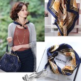 Wholesale - Pure Mulberry Silk Printing Square Women's Kerchief Scarf