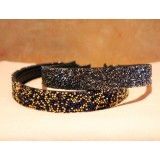 Wholesale - Broad Manual Beaded Hairband with SWAROVSKI Elements