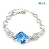 Wholesale - Italina Style Blue Crystal Bracelet with SWAROVSKI Elements (8845)