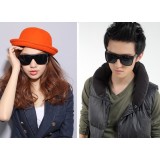 Wholesale - Sunglasses for Men/Women Oversized Square Frame Fashion Retro Black (YJ625)