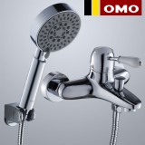 Wholesale - OMO All Brass Single Handle Tub Faucet Kit with Shower and Water Outlet B-85009CP-4