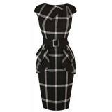 Wholesale - Karen Millen Graphic Check Black Dress DP297