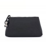 Wholesale - Glossy Patent Leather Cosmetic Bag Black/White