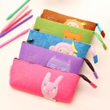 Wholesale - Cute Felt Cartoon Pencil Stationery Bag (W2149) 