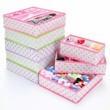 Wholesale - Storage Box Four-In-One Dots Design Non-Woven Fabric Multi-Purpose (SN1162)