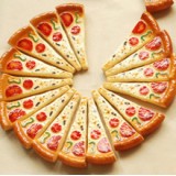 Wholesale - Cute & Novel Pizza Pen with Magnetic Sticker, 2PCs