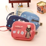 Wholesale - Storage Bag/Handbag/Purse Cartoon Style Lovely Cat Double Zippers (W2146)