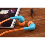 Wholesale - AWEI ES-Q7i Colorblock Headphones Earphones Headsets For iPhone Mp3 Mp4