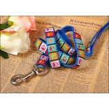 Wholesale - Blue Leash Decorated with Dog Paws for Small/Middle-sized Dogs