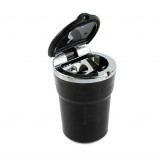 Wholesale - Heavy Duty Car Cupholder Ashtray, Black & Chrome 