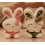 Cute Rabbits Plush Toys Set 2Pcs 18*12cm