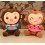 Cute Monkey Plush Toys Set 2Pcs 18*12cm