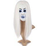 Wholesale - Horrible Halloween/Custume Party Mask White Hair Gost Full Face