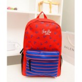 Wholesale - Navy Style Candy Color Backpack Schoolbag