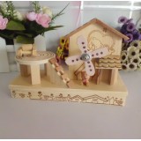 Wholesale - Decorative Wooden Windmill Pen Pot