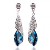 Wholesale - Exquisite Swarovski Element OL Crystal Pattern 18K Gold Plating Drop Earring