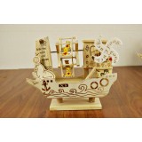 Wholesale - Decorative Mediterranean Style Wooden Sailing Windmill for Desk