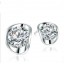 Exquisite 18K Gold Plating Zircon Pattern Ear Stud