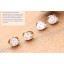 Exquisite 18K Gold Plating Zircon Pattern Ear Stud