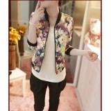 Wholesale - W317 Vintage Style All-match Stand Collar Zipered Jacket Coat