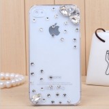 Wholesale - Water drop Pattern Rhinestone Phone Case Back Cover for iPhone4/4S iPhone5