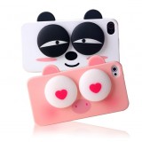 Wholesale - Lovely Cartoon 3D Eye Figure Pattern Plastic Case for iPhone4/4s