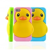 Wholesale - Lovely Stylish Duck Pattern Silicone Case for iPhone4/4s