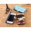 Cute Painting PU Leather Pattern Case with Card Slot for iPhone4/4s