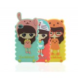 Wholesale - Cute Little Bush Pattern Silicone Case for iPhone4/4s