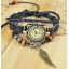 Retro Style Women's Hand Knitting Alloy Quartz Movement Glass Round Fashion Watcht (More Colors)