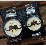 Wholesale - Retro Style Women's Beard Pattern Alloy Quartz Movement Glass Round Fashion Watch