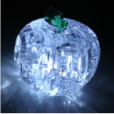 Wholesale - Exquisite The Apple Pettern DIY 3D Light Jigsaw Crystal 45PCs